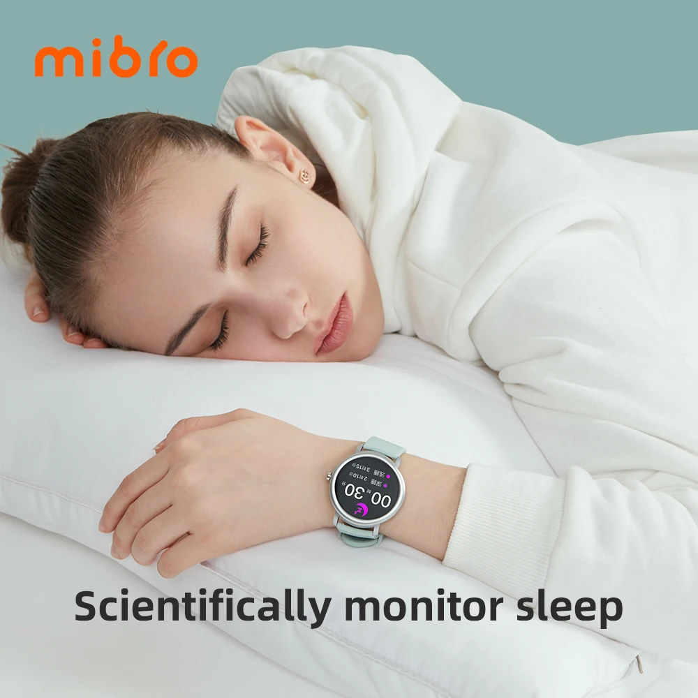 Mibro Air Smart Watch Men Women IP68 Waterproof Bluetooth 5 Sleep Monitor Fitness Heart Rate Tracker SmartWatch Android  IOS