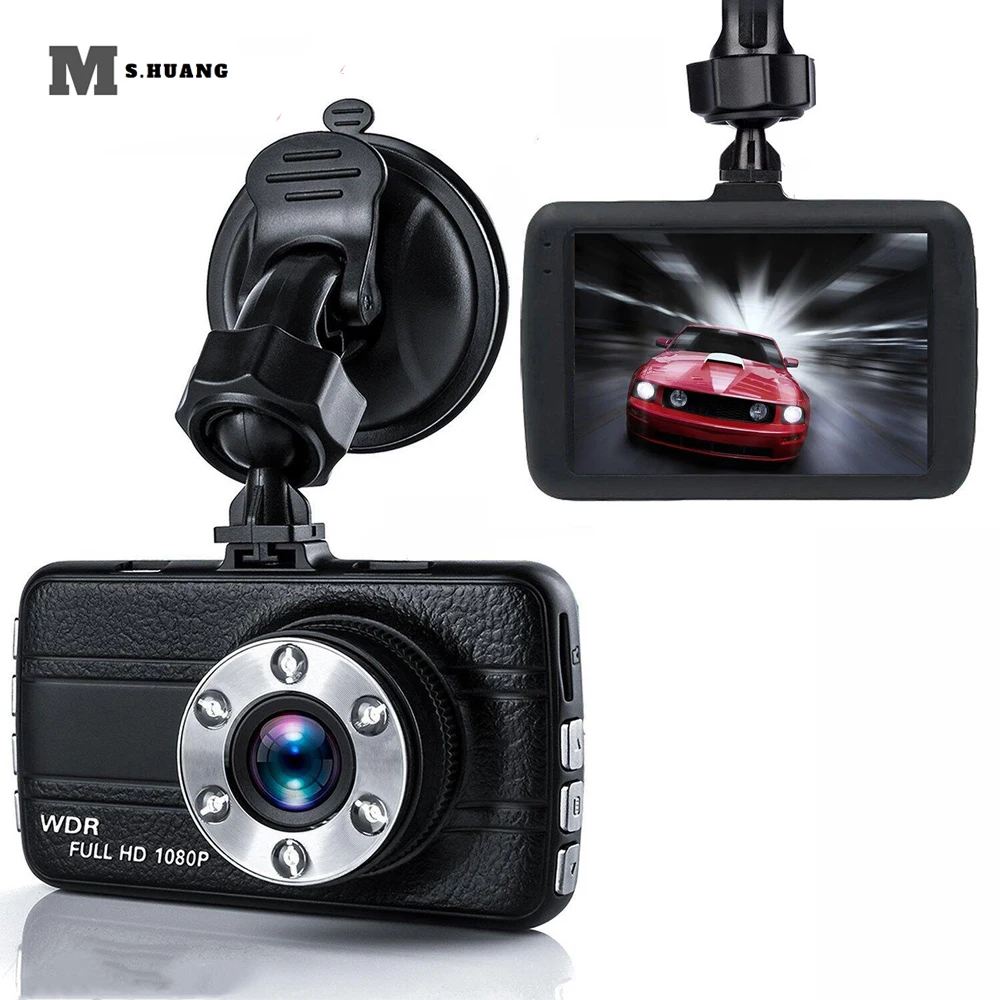 

4 LCD IPS Dual Lens Car Dash Cam FHD 1080P Dashboard Camera 170 Driving DVR Cars New Arival Hot Sale