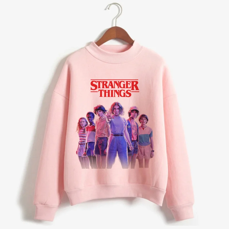

New Stranger Things Season 3 Harajuku Hoodies Women Ullzang Upside Down Print Sweatshirt 90s Funny Cartoon Graphic Hoody Female