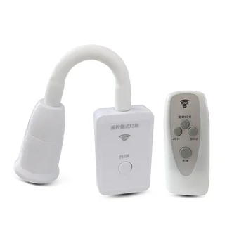 

E27 Lamp base wall Flexible holder Light Socket AC 110V 220V Converter Bases EU/US On/Off book light Adapter Plug Switch