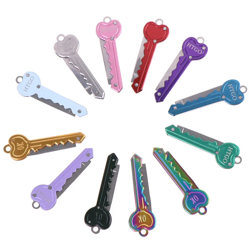 2021 Mini Keyring Key Knife Multi Fruit Blade Keychain Fold Pocket Box Package Camp Peeler Outdoor Letter Open Peeling Survive | Спорт и