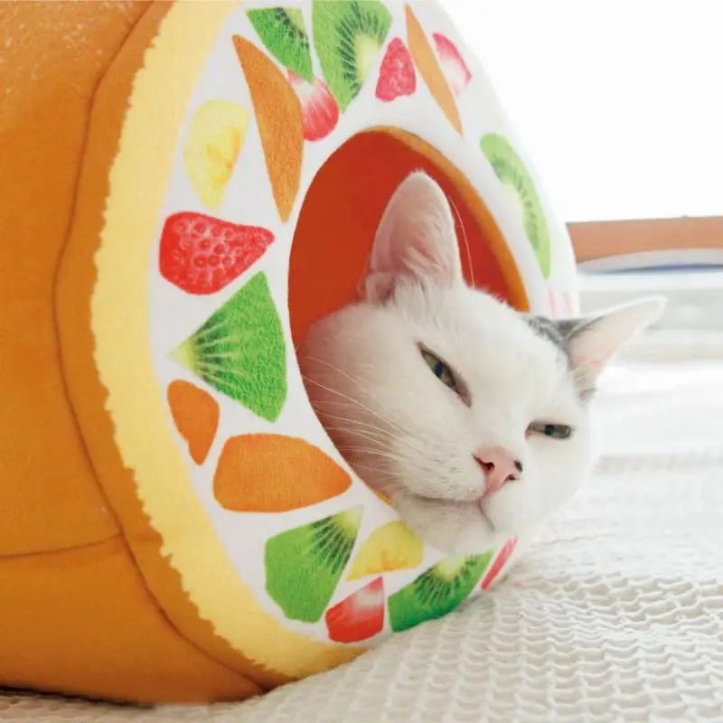 Зимний коврик для кошек и собак, подушка для домашних животных, плюшевый коврик для кота собаки, питомника, кошачьего туалета, зимняя теплая кровать для щенков, домик для домашних животных, фруктовое яйцо, терпкое гнездо