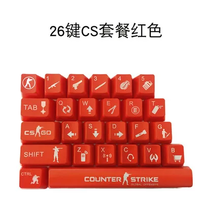 Прозрачная механическая клавиатура CSGO 1 комплект|mechanical keyboard keycaps|keyboard keycapsmechanical |