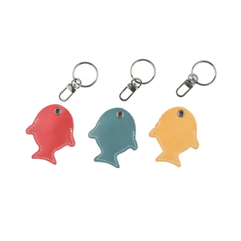 

Cow Leather Keychain Key Ring Doorlock Access Control Tags Keyfob Tokey Tag ID Card Case Keychain Access Card Bag Key Tag Ring