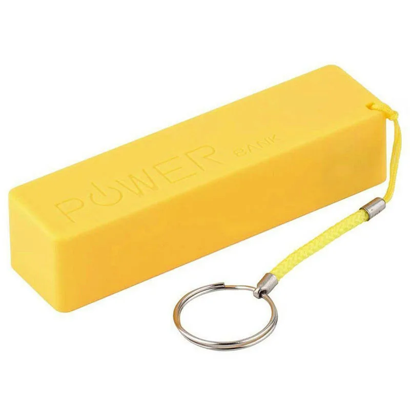 USB Power Bank Case Diy Kit Yellow 18650 Lithium Battery Charger Box Holder for 1800mAh 2200mAh | Электроника