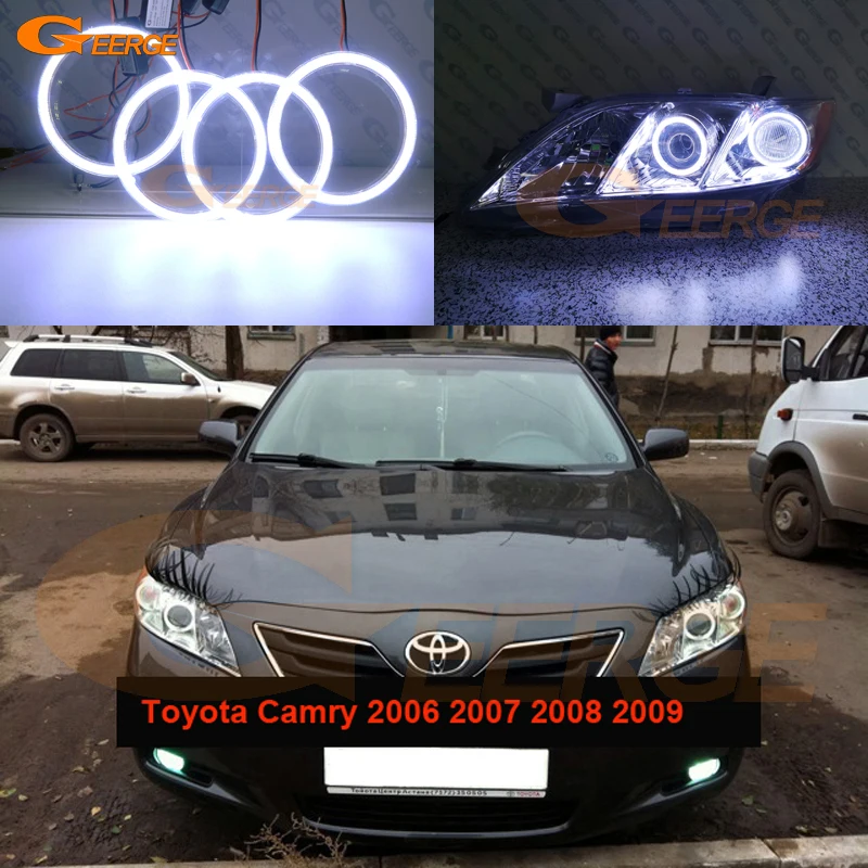 Для Toyota Camry V40 pre facelift 2006 2007 2008 отличные DRL ультра яркие COB фотокольца|Фара для авто в
