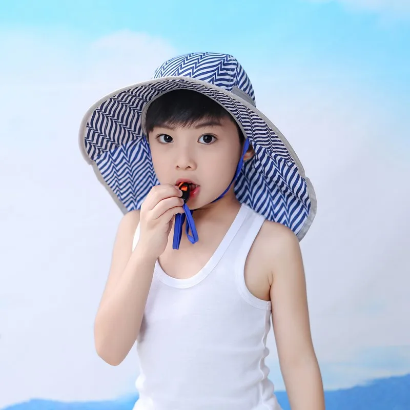 Kid Bucket Hat Wide Brim Children Sun Hat Bucket Cap Sunshade UV Protection Summer Beach Girls Travel Outdoor Casual Sun Hats