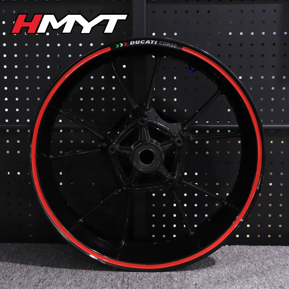 Для поездок на мотоцикле Ducati 821 795 796 797 848 959 1199 Мотоцикл 17 дюймов для центрального движения колеса Водонепроницаемый Светоотражающие стикеры колесная наклейка