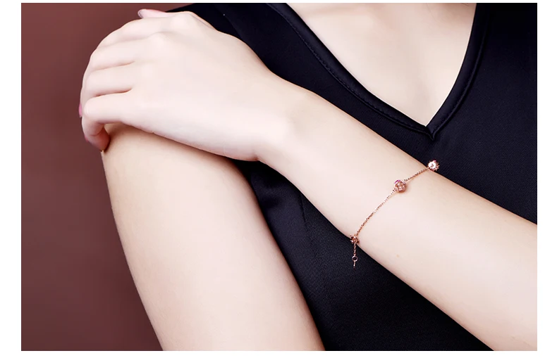 MLZB Natural Ruby 18k Pure Gold Female Bracelets Fine Jewelry Gift Girl Thin Trendy Solid 750 Real Bangle Party Good Nice
