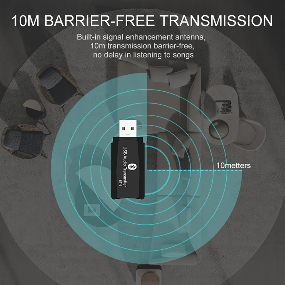 2 в 1 Bluetooth адаптер Hands Free 3,5 мм разъем Aux передатчик приемник USB беспроводной мини Plug And Play музыка многофункциональный