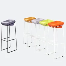 Барные стулья, творческая современная в стиле минимализма, железное искусство, красочные губки, подушка для отдыха, семейный бизнес-бар, магазин, высокий барный стул