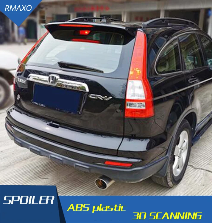 Для Honda CR-V спойлер 2007-2011 CRV с светильник АБС-пластик Материал заднего крыла Цвет