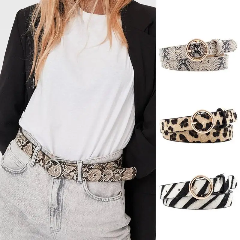 

Fashion Boho Style Snake Pattern Antique Silv Pin Buckle Cow skin Belts Women Accessory Gift DropShipping