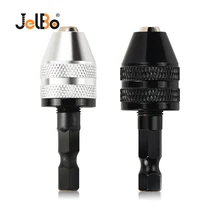 JelBo Mini Drill Chuck Adapter Screwdriver Impact Driver Adaptor 1/4 Hex Shank Drill Bit Quick Change Convertor Power Tools JelBo Mini Drill Chuck Adapter Screwdriver Impact Driver Adaptor 1/4 Hex Shank Drill Bit Quick Change Convertor Power Tools