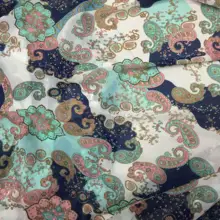 Tecidos Лоскутная Ткань принт кешью шифоновая Цветочная богемная юбка высококачественная одежда ткань для проникновения