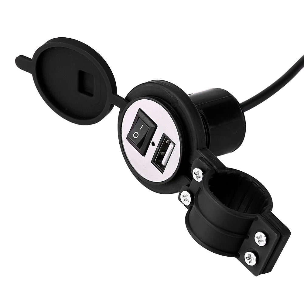 SOONHUA Universal 12-24V Motorcycle USB Charger Socket Power Supply Port Waterproof​ For Mobile Phone | Мобильные телефоны и