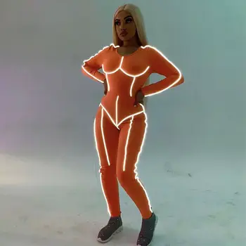 

2019 Fashion Women Long Sleeve Skinny Slim Sports Running Autumn Jumpsuit Romper Bodycon Playsuit Clubwear