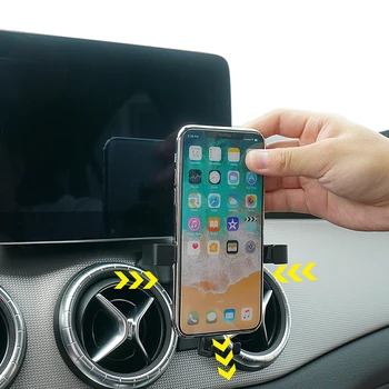 

For Benz GLA-Class X156 2015-2019, A-Class W176/ CLA-Class C117 2013-2018 Car Air Vent Mount Smart Phone Mobile Phone Holder