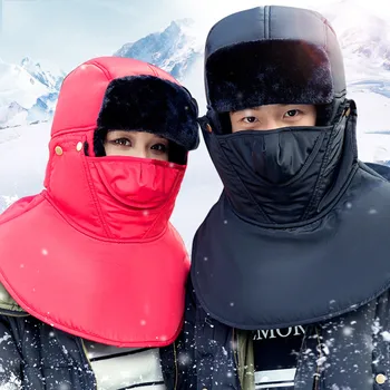 

Winter Warm Face Mask Scarf Set Men Women Windproof Hat Cycling Skiing Cap funda mascarilla mascara facial masque 2020 New