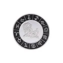 Памятная монета покрытая серебром Созвездие овна для сувенирной художественной коллекции Y4UB