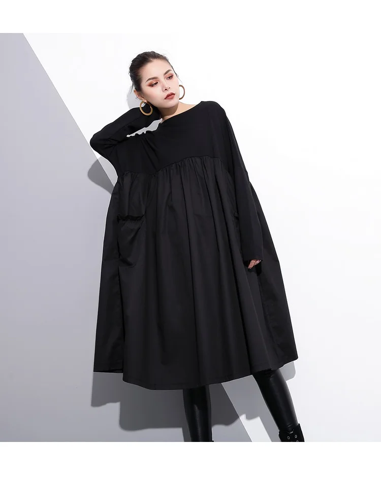 

Women's Long-Sleeved Dress, Female, Thin, Natural, Straight, Full, Top Fashion, New, Zanzea, Free Shipping