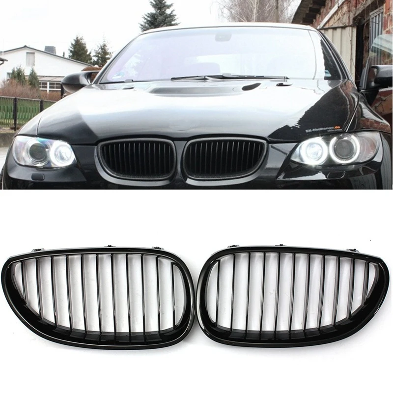

E60 гриль Передняя почечная Спортивная решетка для BMW E60 E61 5 серия M5 525I 525Xi 528I 528Xi 530I 530Xi 2003-2009(Gloss Bla