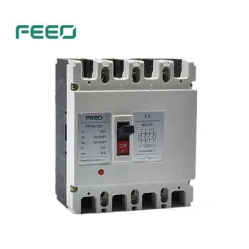 

FEEO Solar Power MCCB Moulded Case 4P 250A 1000V DC Circuit Breaker Switch