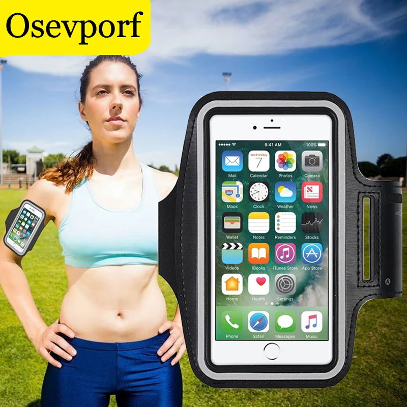 Running Sport Phone Case Armband For Samsung S10 S9 S8 iPhone X Xs Xr 6 7 8 Plus Phone Holder Brassard Arm Band Cases Belt phone armband mobile phone armband phone arm band sports arm bag fitness arm bag