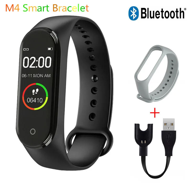 

Smart Watch Digital M4 For Men Women Running Pedometer Bracelet With Heart Rate Monitoring Calorie Counter Health Sport Tracker