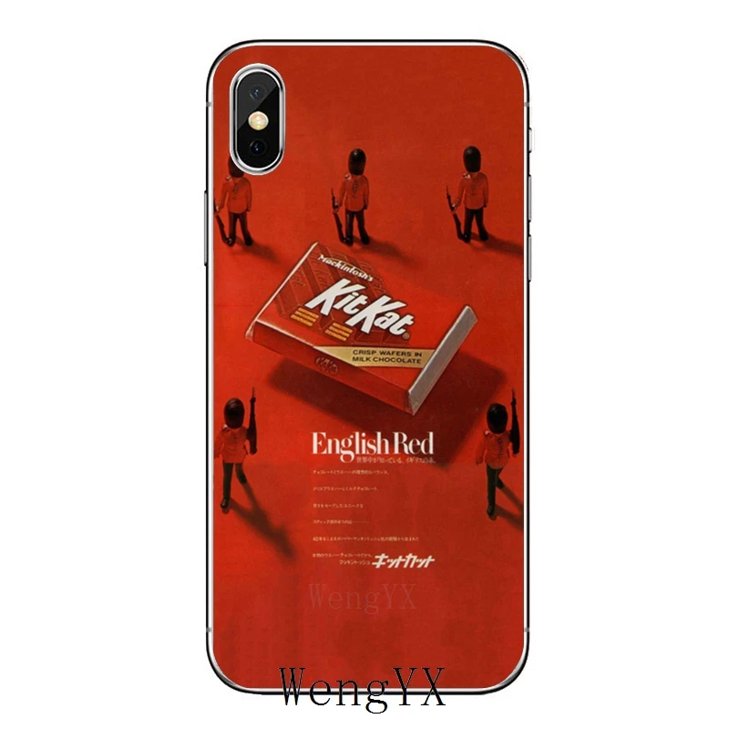 Для iPhone 11 pro XR X XS Max 8 7 6s plus SE 5S 5c iPod Touch 5 6 прозрачный чехол Kit Kat шоколад kitkat - Цвет: kitkat-A-01