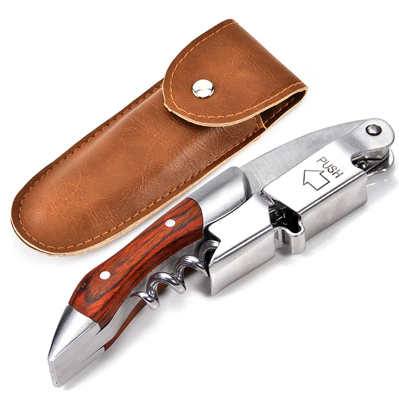 Foil-Cutter Bottle-Opener Corkscrew Waiters Wine-Lovers Professional Gift for And