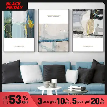 

Abstract Nordic Modern Art Hand Painted Abstract Triad Decorative Print On Canvas Painting Wall Picture Poster Decoration