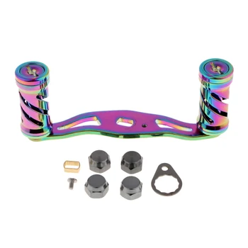 

Colorful Fishing Reel Handle Knob Accessories for Baitcasting Aluminum Alloy Frame with Fittings 93mm