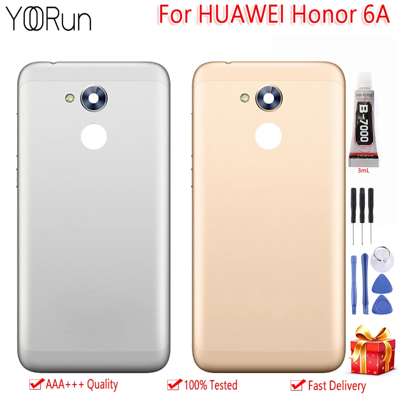 Качество AAA для Huawei Honor 6a задняя крышка батарейного отсека металлический корпус крышка для Huawei Honor 6a DLI L22 L01TL20 AL10 корпус