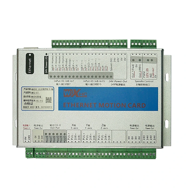 CNC MACH3 USB Ethernet 2 МГц 4 оси 100 кГц Гладкий степпер контроллер движения плата