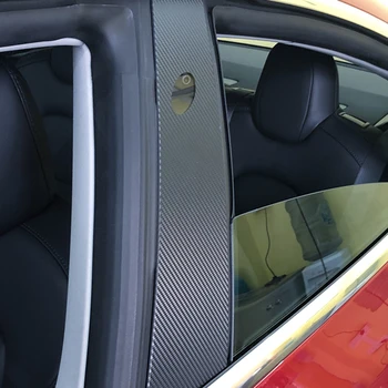 

Carbon Stickers Door Sticker Anti-scratch Film For Tesla Model 3 17-19