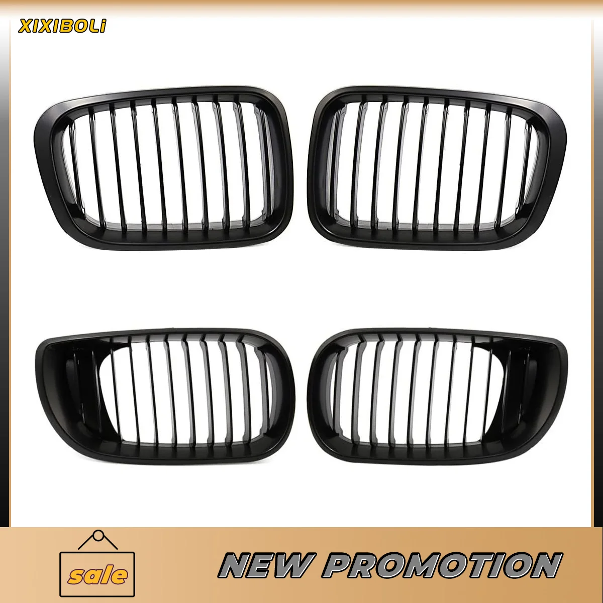 Сменная матовая Черная передняя решетка радиатора для BMW E46 1998-2005 318i 320i 323i 328i |