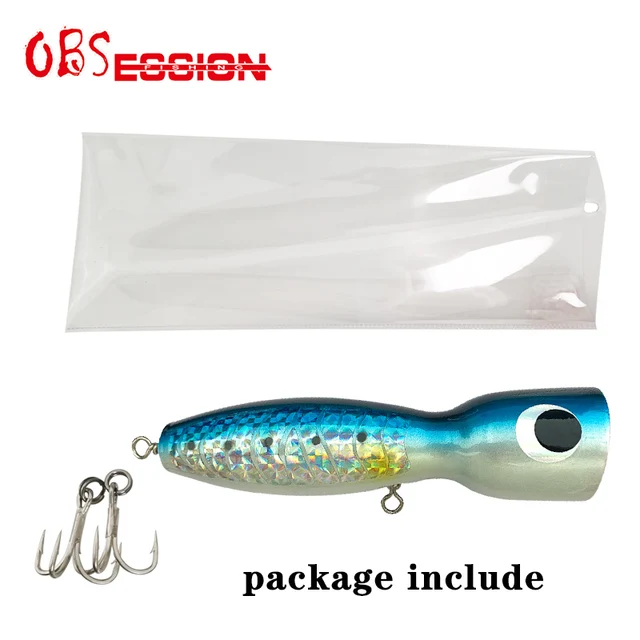 65g90g120g140g Trolling Wood Stickbait Pencil Popper Tuna Boat Fishing Lure Topwater Long Casting Wobbler Carp Artificial Leurre W