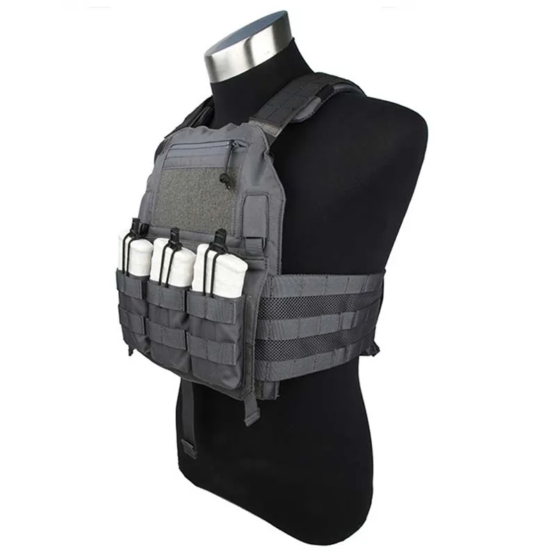 

TMC 420 Plate Carrier Outdoor Tactical Vest Wolf Grey 500D CORDURA Material