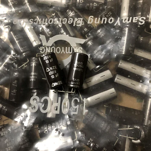 

10PCS/25pcs 10uF 450V SAMYOUNG NZE series 10x20mm 450v10uF Bipolar Electrolytic Capacitors