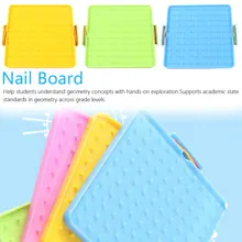 Plastic Nail Plate Primary Mathematics Nailboard Tool Geometry Demo Educational Teaching Instrument Puzzle Game Toy centrifugal force experimental apparatus teaching instrument middle school physics mechanics teaching instrument