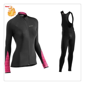 

Cycling Sets Keep Warm In Winter Wool Mtb Mountain Road Uniforms Camisa Ciclismo Bib Shorts Gel Pad Bicicletas Maillot Jersey