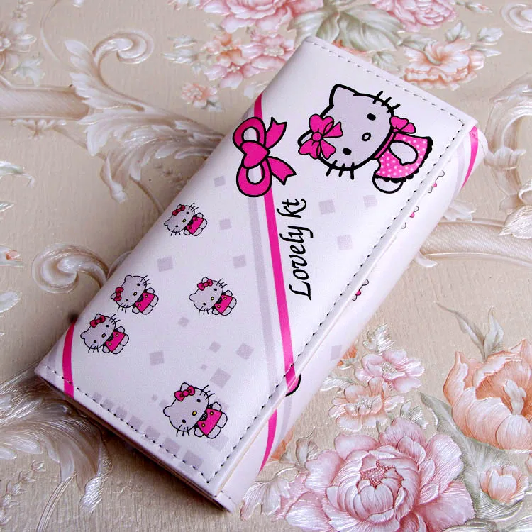 Новинка, милый Длинный кошелек из искусственной кожи с рисунком hello kitty для девушек и студентов, для отдыха, Дамский кошелек для монет, подарок на день рождения, держатель для карт, клатч - Цвет: R