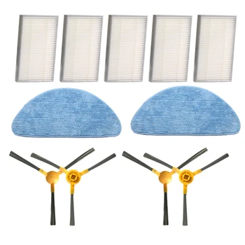 

Accessory Kit for Proscenic 800T 820S Vacuum Cleaner Replacement Parts Pack of 4 Side Brushes 5 Hepa Filters 2 Mop Cloth