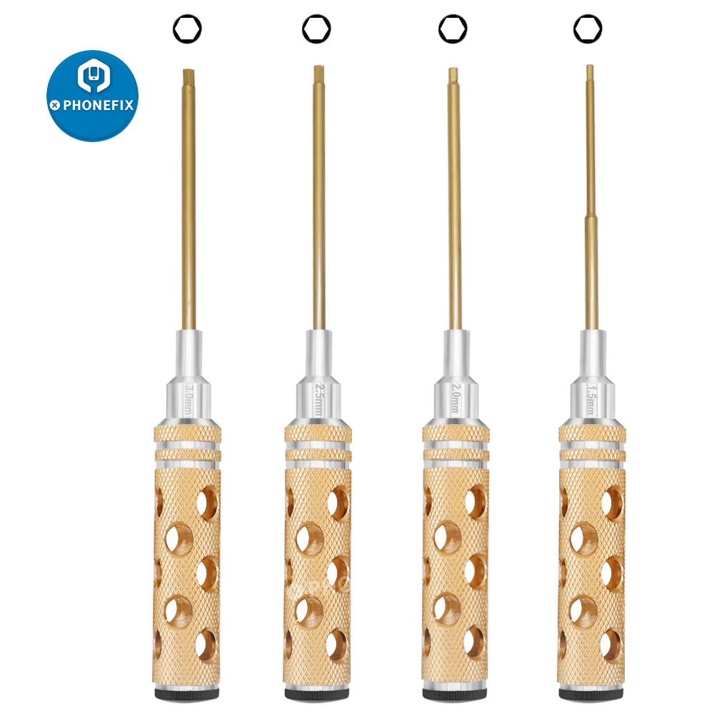 4pcs Hex Screwdriver Tool Kit for RC Helicopter Drone Aircraft Model