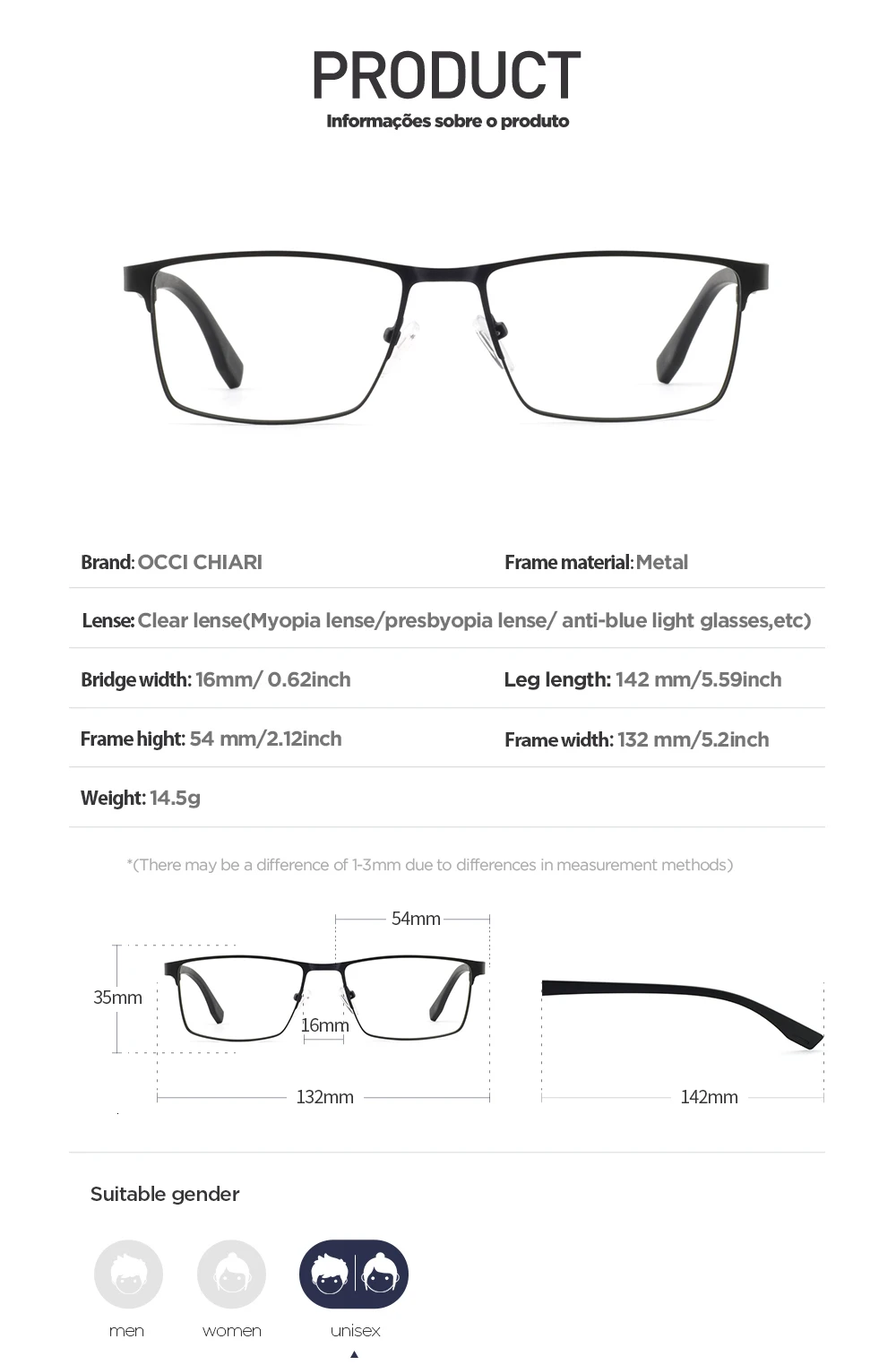 OCCI CHIARI, модный бренд, мужские лоскутные очки, дизайн, прямоугольные очки, прозрачные линзы, оптическая оправа, очки, W-CERIONI