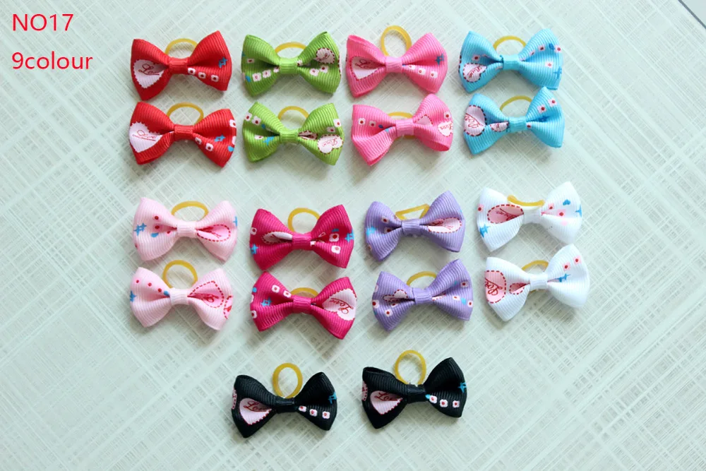 Собачьи резинки для волос, поставщик домашних животных, собачьи бантики, смешанные кошечки, банты для волос, маленькие аксессуары для ухода, Аксессуары для кошек