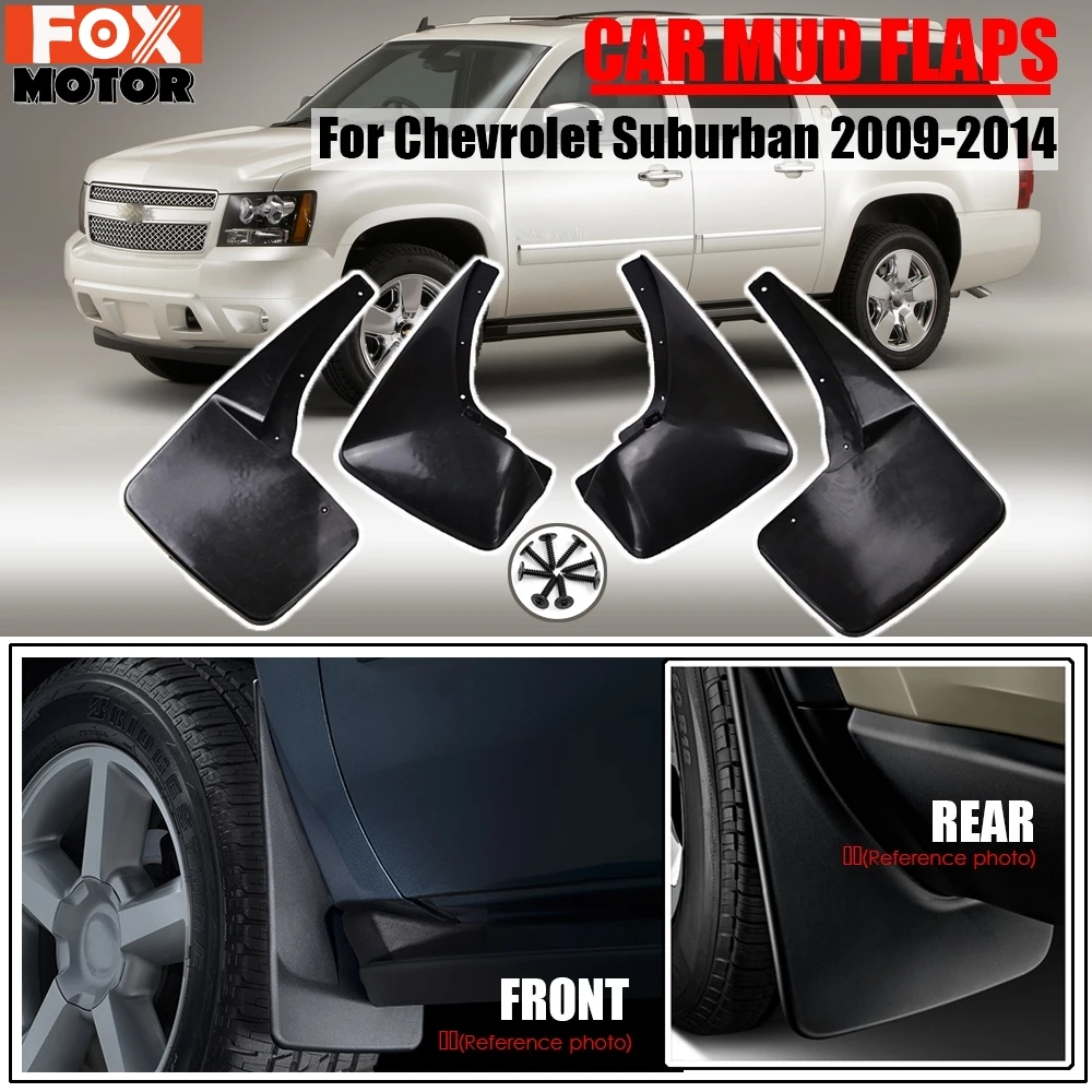 For Chevy Suburban Tahoe 2021-24 Splash Guards Mud Flaps Fender W/Electric Pedal
