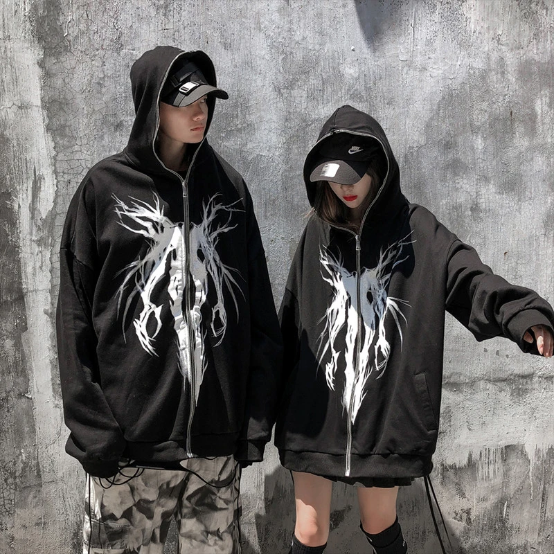 هودی دارک انجل پانک اورسایز Oversize Sweatshirt Punk 42 H3cc9dd1f46d04593b28fe7dfcd37a5bfv