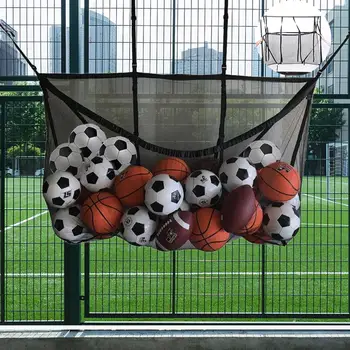 

Large-Capacity Swimming Pool Storage Bag Hook Mesh Bag Football Basketball Storage Bag Home Clutter Storage Net Bag